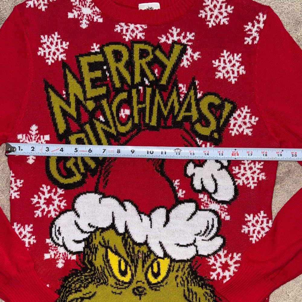 Dr. Seuss Red Grinch Crewneck Sweater - Picture 5 of 9